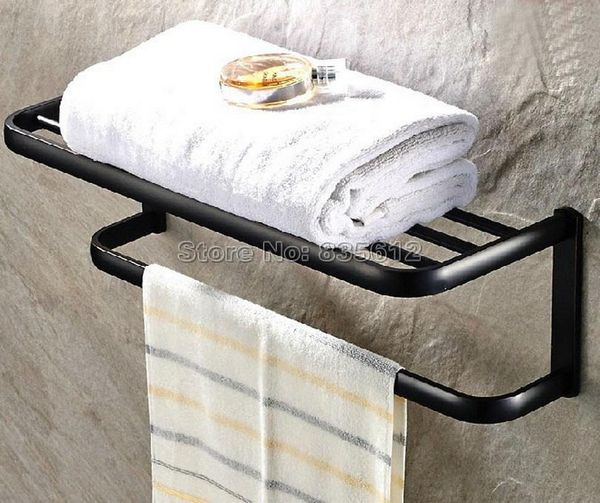 

towel racks black oil rubbed brass brief wall mounted bathroom clothes shelf wba190