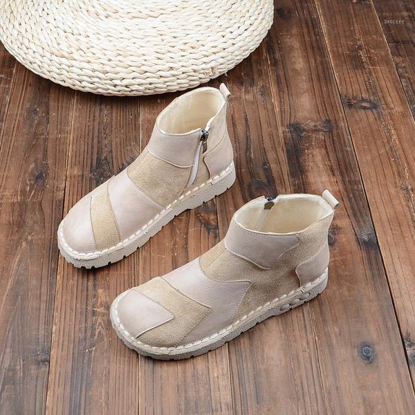 

boots womens winter literary mori soft bottom short korean students wild casual ankle retro plus velvet1, Black