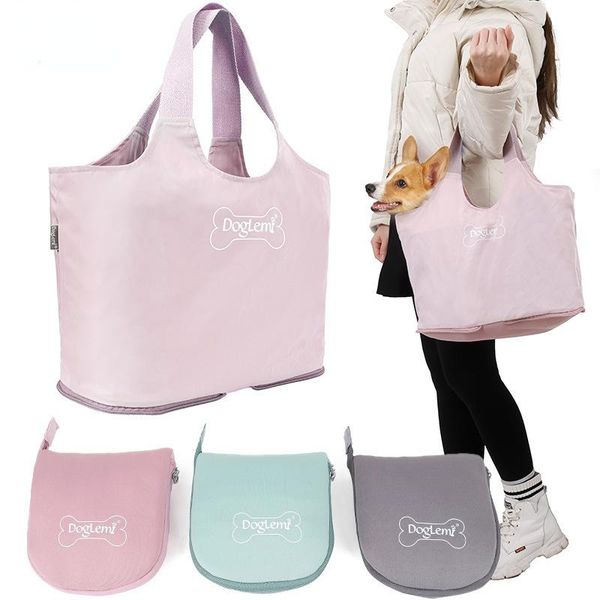 

dog car seat covers foldable pet bag carrier outdoor travel handbag mesh breathable bags for small cat chihuahua portable single tote should