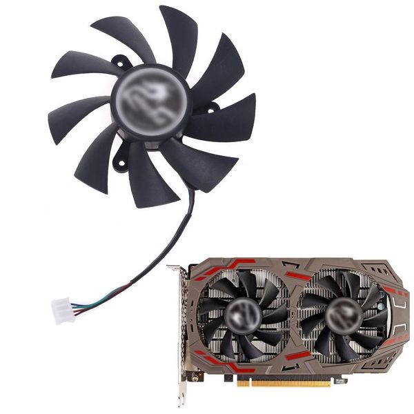 

fans & coolings 75mm 85mm 4pin cooler video card cooling fan for igame geforce gtx 1070ti 1080