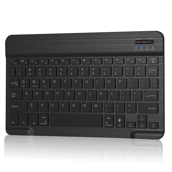 

universal ultra thin portable bluetooth black keyboard, suitable for mobile phone flat panel
