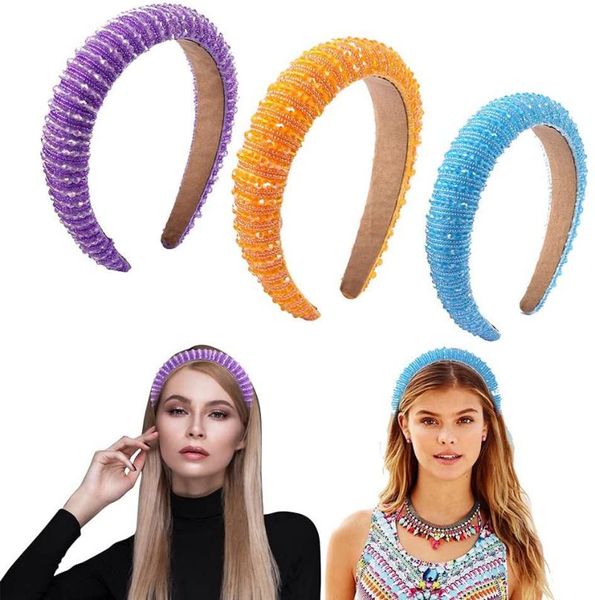 

hair clips & barrettes accessories for women retro baroque hoop korea east gate korean crystal pearl head sponge, Golden;silver