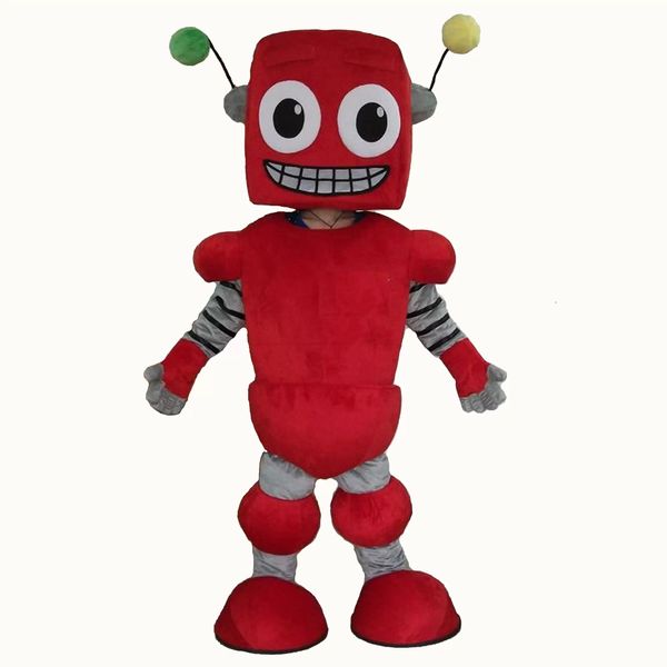 Festival vestido vermelho robô mascote trajes carnaval hallowen presentes unisex adultos fancy partido jogos outfit feriado feriado celebração personagem personagem outfits