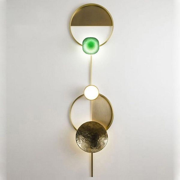 

vintage stone crystal bedroom light glass wall sconces rope led corridor corridor wall lamp bedroom espelho lamp