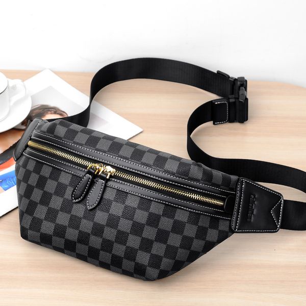

pockets men's bag tide brand chest messenger lattice single shoulder diagonal cross backpack small waist