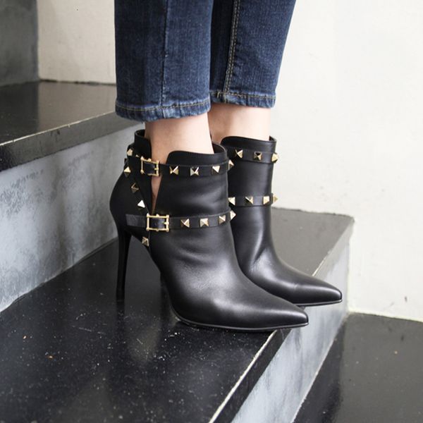 

fashion to heels six inches/eight inches formal stiletto wear female boots size 33-42 black zbhf