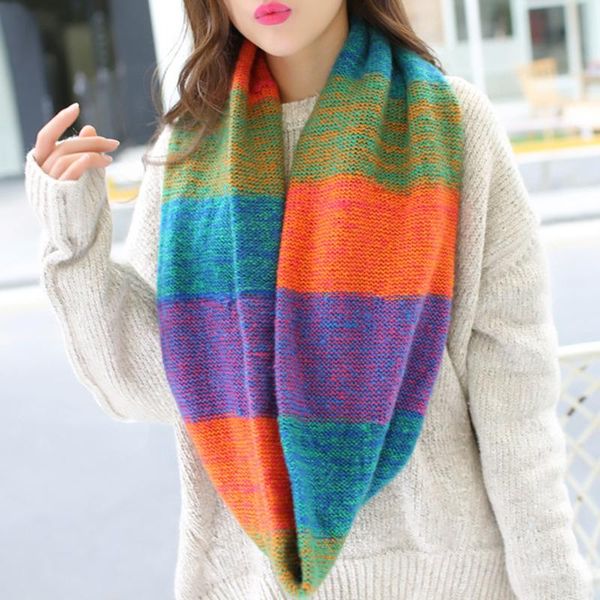 

scarves women fashion temperament ladies knit comfortable warm thick long scarf tassel big outdoor shawl #g2, Blue;gray