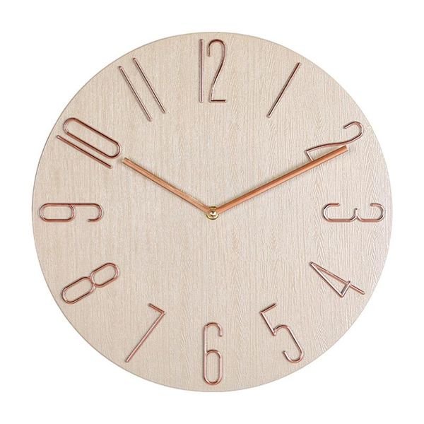 

simple wall clock 12 inch living room home wall clock watch fashion bedroom