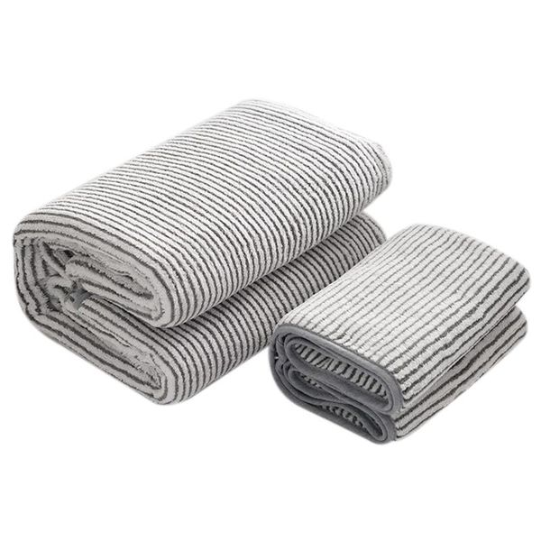 

towel cotton set,2 bath and 2 hand towels microfiber carbon fiber thick for soft dry hair women