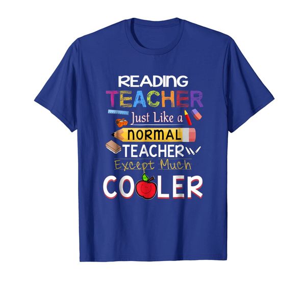 

reading teacher like nomal except much cooler shirt, White;black
