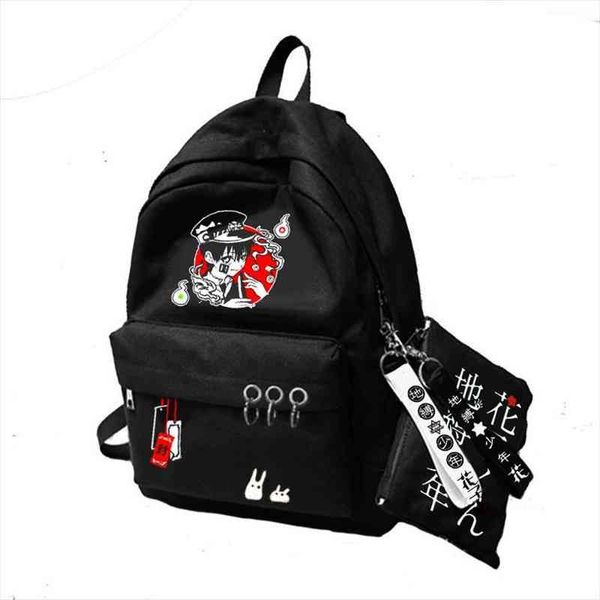 

anime toilet bound jibaku shounen hanako kun cosplay school shoulder bag canvas backpack travel rucksack