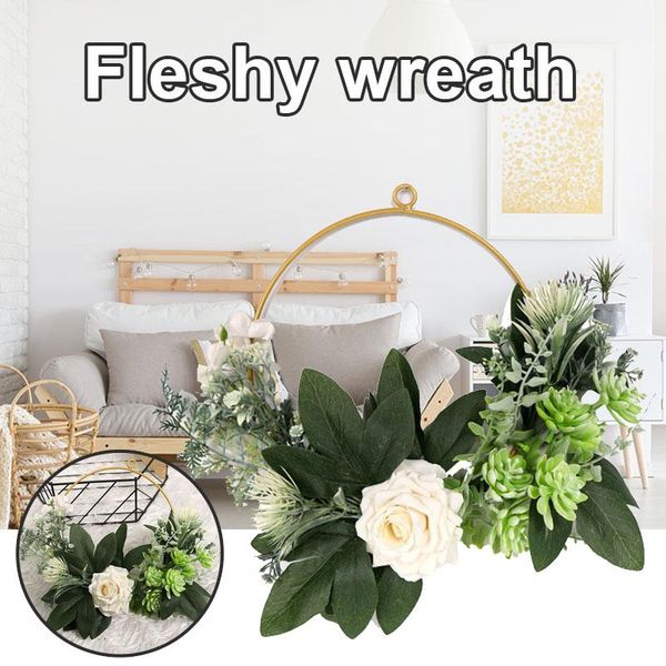 

decorative flowers & wreaths artificial plant garland pendant iron for wedding living room wall decoration dc120