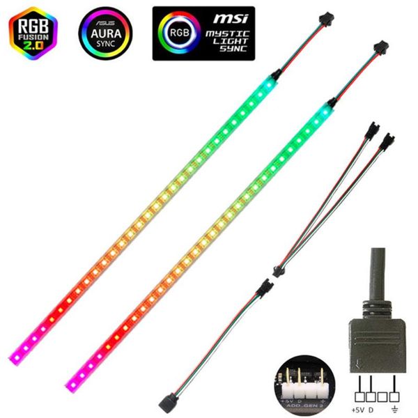

strips addressable argb 5v led strip 3pin computer pc case tape light ws2812b smd flexible changeable color gamer desklamp