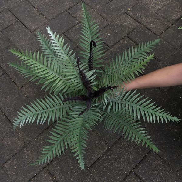 

decorative flowers & wreaths simulation fern grass green plant artificial persian leaves flower house party decoration fake