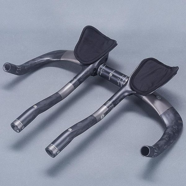 

bike handlebars &components tomtou matte 12k carbon fiber handlebar sets time trial triathlon aero bar rest aerobar