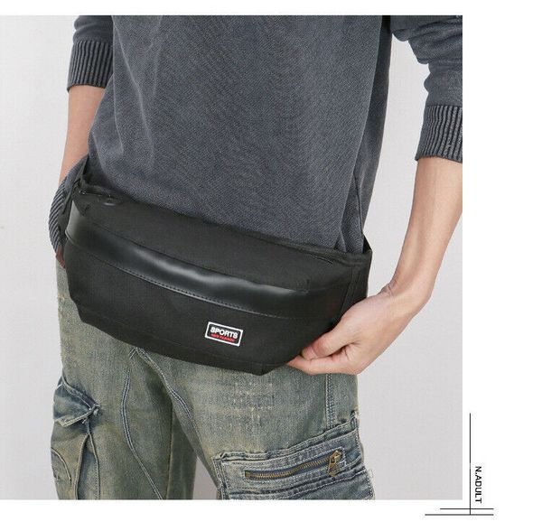 

mens anti-theft men chest messenger sling bag casual shoulder small crossbody bags waist packs