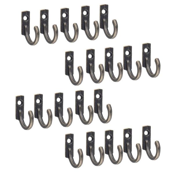

20pcs wall-mounted clothes hooks mini wall organizer hooks zinc alloy