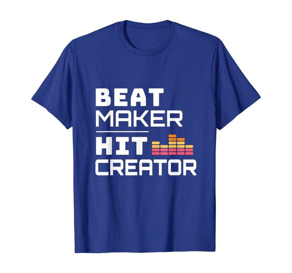 

beat maker hit creator music production producer t shirt, White;black