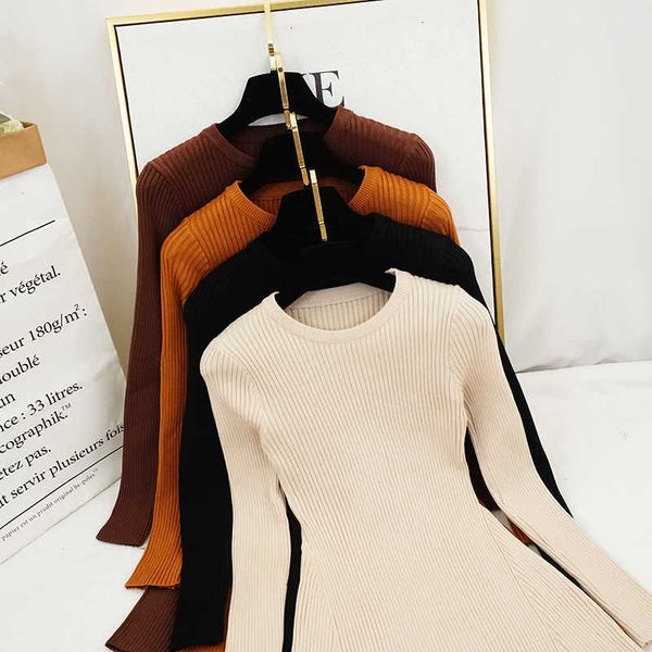 

new women vintage dress auutmn winter long sleeve slim a line short sweater dresses eleagnt ladies knitted robe vestidos mujer 201102, Black;gray