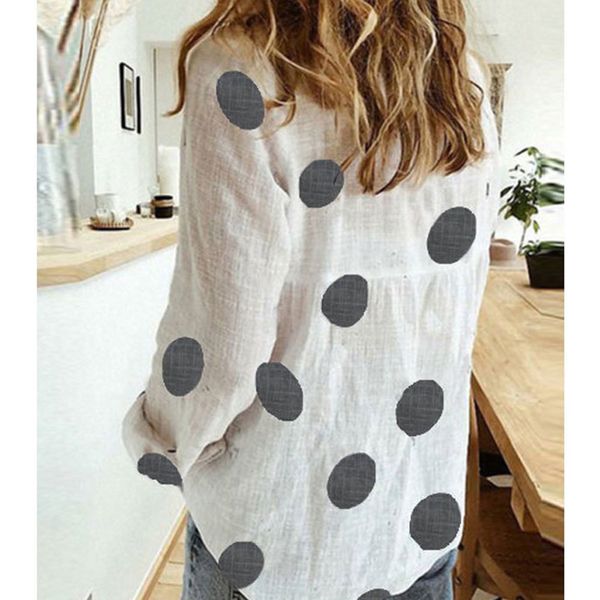 

new 2021 women elegant butterfly floral print and blouses autumn long sleeve casual loose shirt vintage cotton tunic zf3f, White