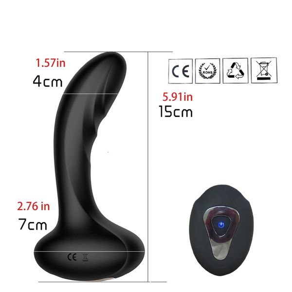

2021 new 10 frequency vibrating butt plug stimulation massager toy for men