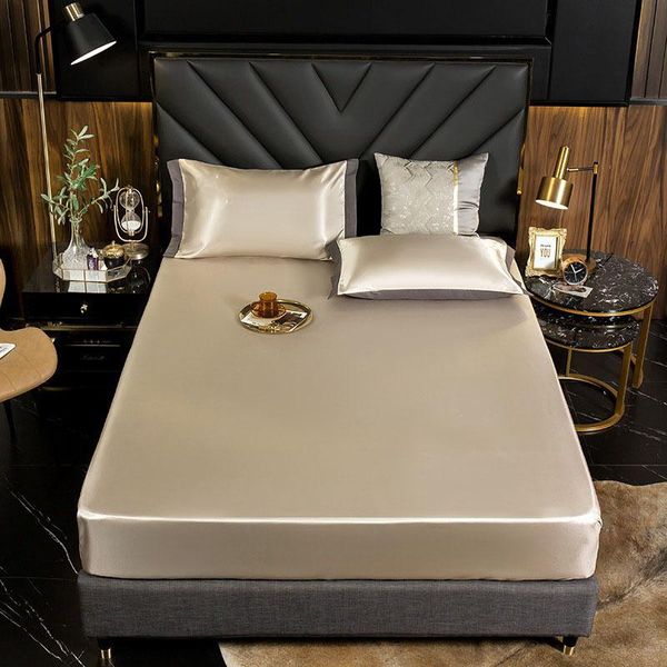 

pillow case ice bed sheet with pillowcase full cover design non-slip fade resistant washable ultra soft bdf99