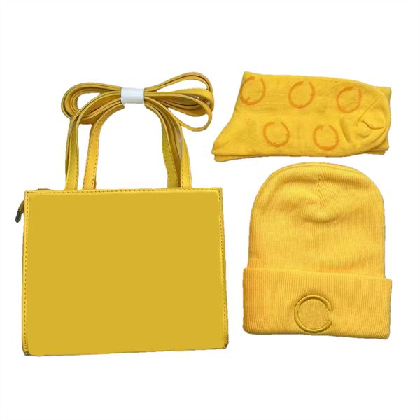 

telff luxury designer letter bronzing women bag handbag fashion hat socks key chain four piece print dinner bag leather bags
