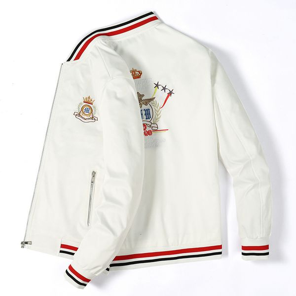 

jacket spring 2021 embroidered men's fashion coat white youth, Black;brown