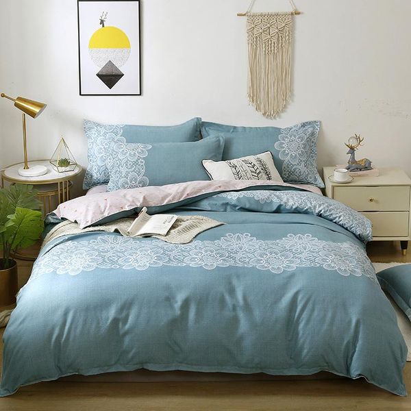 

bedding sets thickened cotton brushed four-piece set bedroom comforter duvet cover oceania