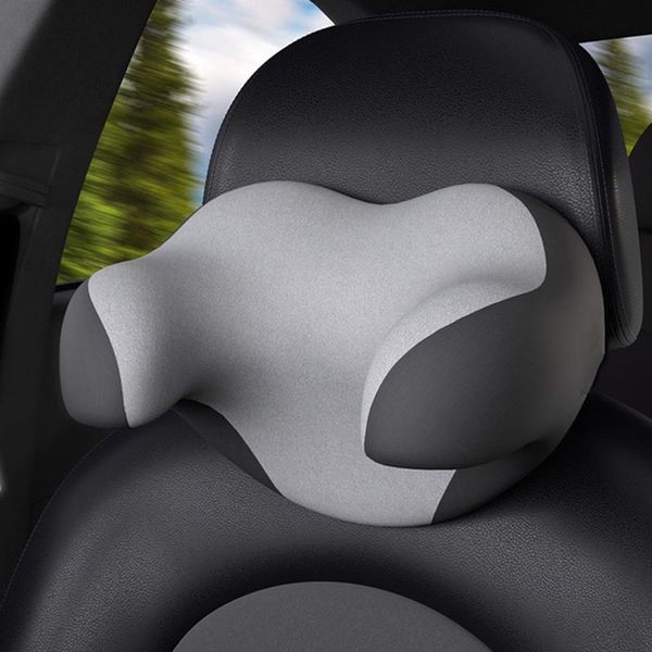 

seat cushions universal car headrest pillow rest memory foam head neck support sleep side high elastic nylon