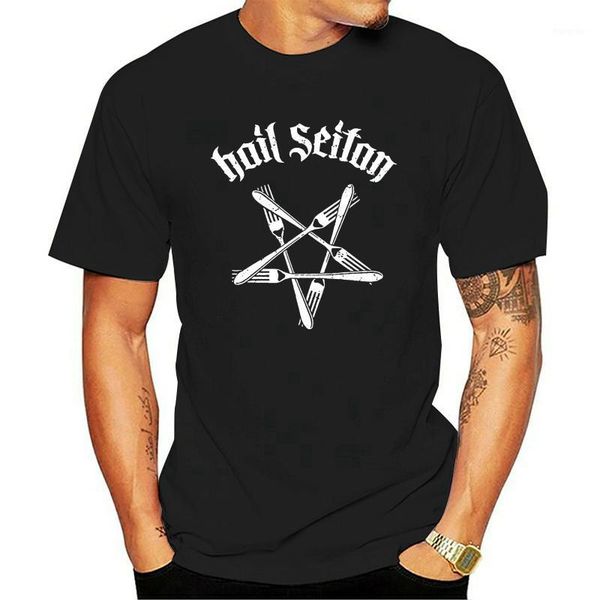 

men's t-shirts 4hail seitan vegan peta tofu emo punk vegetarian t shirt homme 2021 funny tshirt men t-shirt, White;black