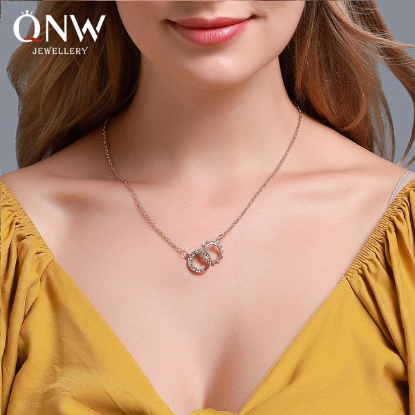 

chokers european fashion jewelry creative design celebrity double necklace, Golden;silver