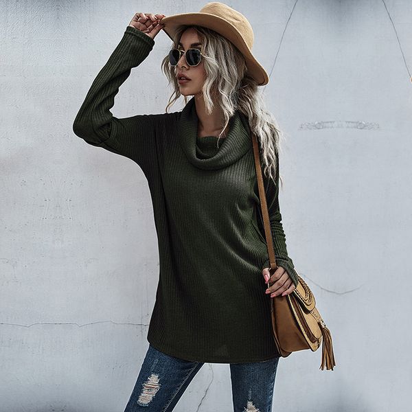 

autumn sweater with a solid color twisted v-neck knitted forest girl, White;black