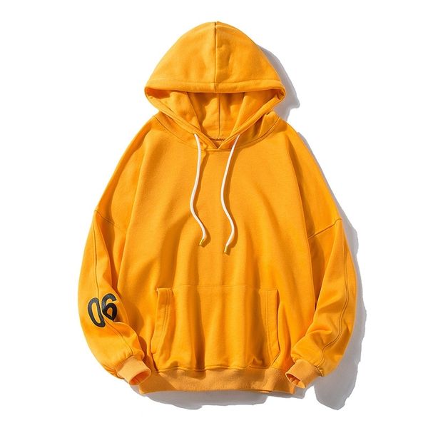 

2021 spring new letter loose hooded jacket student and women's sweater, Black