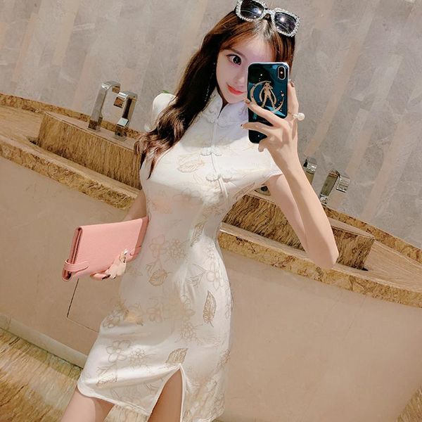 

ethnic clothing korean style elegant princess wedding dress women retro slim qipao chinese cheongsam fashion club party bodycon streetw, Red