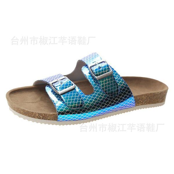 

slippers 2021 colorful fashion women's large size foreign trade european and american leisure, Black