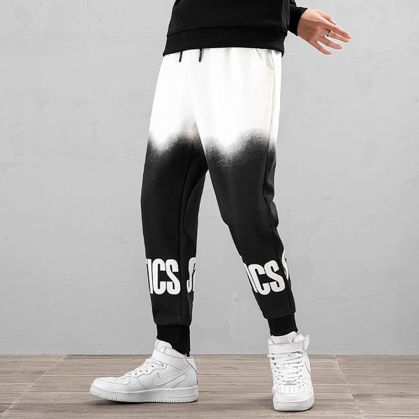 

men's pants 2021 brand sweatpants men clothing joggers cargo harajuku plus size fashion homme casual trousers clothes, Black