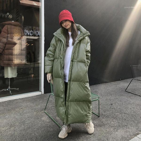 

women's down & parkas plus size fashion hooded long thicken warm jackets female 2021 winter jacket women cotton-padded oversize coat1, Black