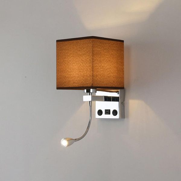 

wall lamp modern indoor led creative bedroom bedside sconce with switch usb interface el cloth bra