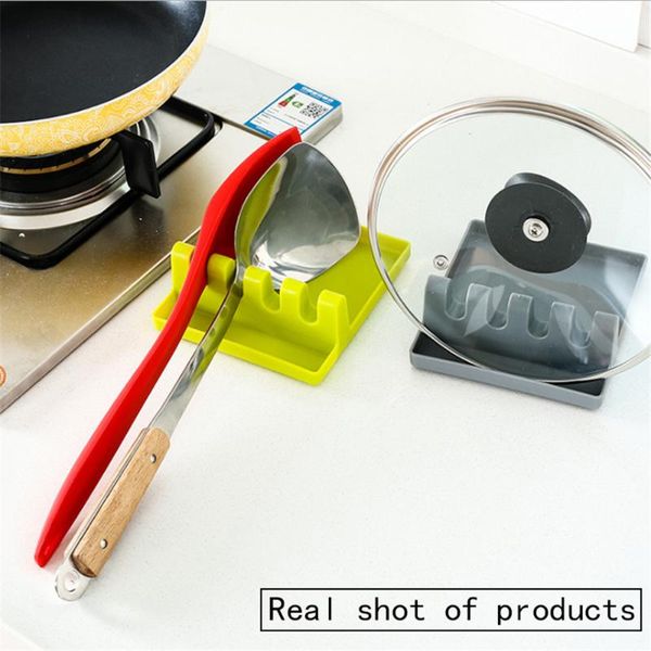 

kitchen storage & organization spoon holders fork spatula rack shelf organizer plastic rest chopsticks holder non-slip spoons pad tool
