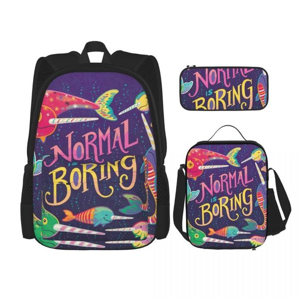 

backpack school bags for teenagers narwhal set rucksack bagpack kids cute book