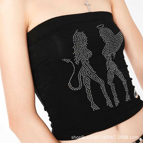 

summer new angel inlaid diamond bra short fit with black m1081, Red;black