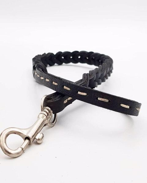 

dog collar-real calfskin-leather strap-special design-dhl express ing
