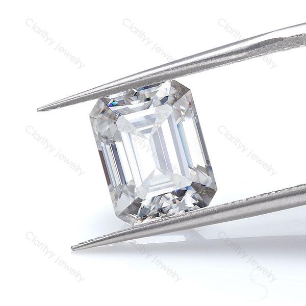 

other factory supply ij white loose gemstone step cut emerald moissainte lab created