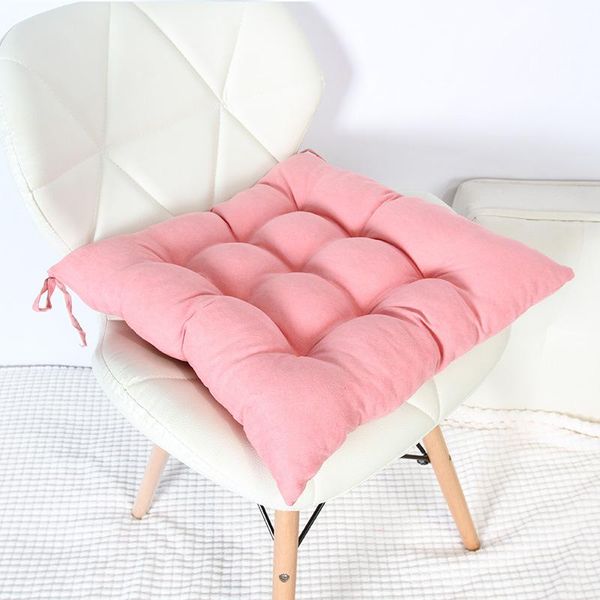 

pillow thicken fluff throw office winter bedroom seat cushion pure color non-slip soft chair mat decorations for home