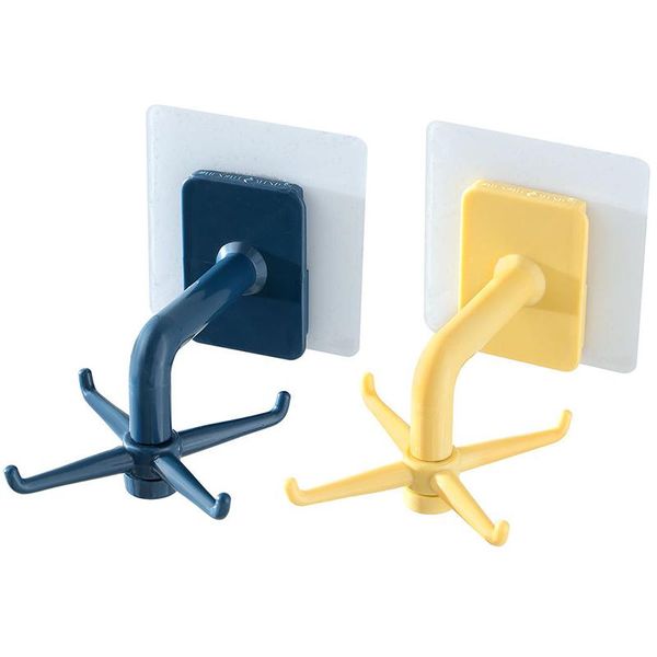 

kitchen wall-mounted tableware pot lid spatula rack hook 360Â° rotating hanging