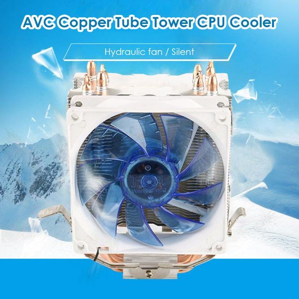 

3 pin cpu gaming cooling fan radiator household computer tower deskpc 4 heat-pipe safety parts for amd intel