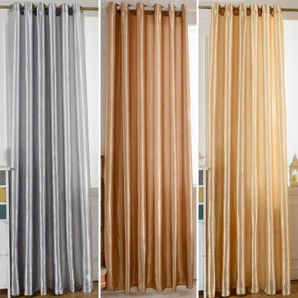 Cortina cortina cortina de janela francesa blecaute para sala de estar cortinas de seda pura do quarto