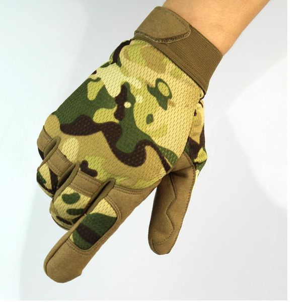 

sports gloves city guardian military tactical cs equipment jungle camouflage full finger glove army green breathable taktikal, Black