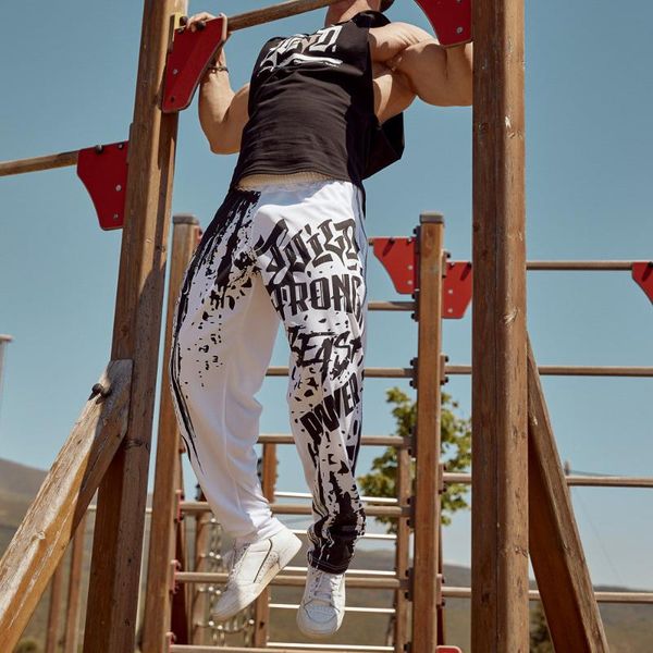 

men's pants mens joggers casual men bottoms tracksuit hip hop streetwear skinny trousers jogger sweatpants sportswear track, Black